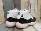 Jordan 11 High-Top Sneakers in White and Black