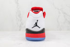 Jordan Air Jordan 5 Low White Red Black Sneakers 819171-101