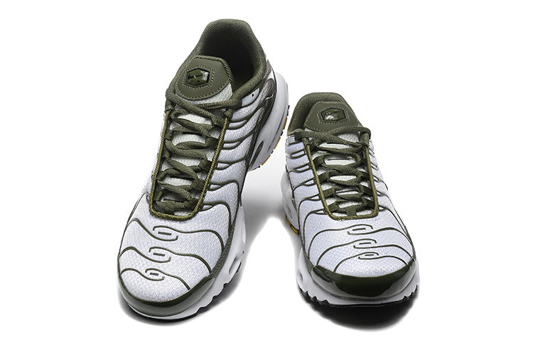 Nike Air Max Plus Sneakers in Silver and Olive