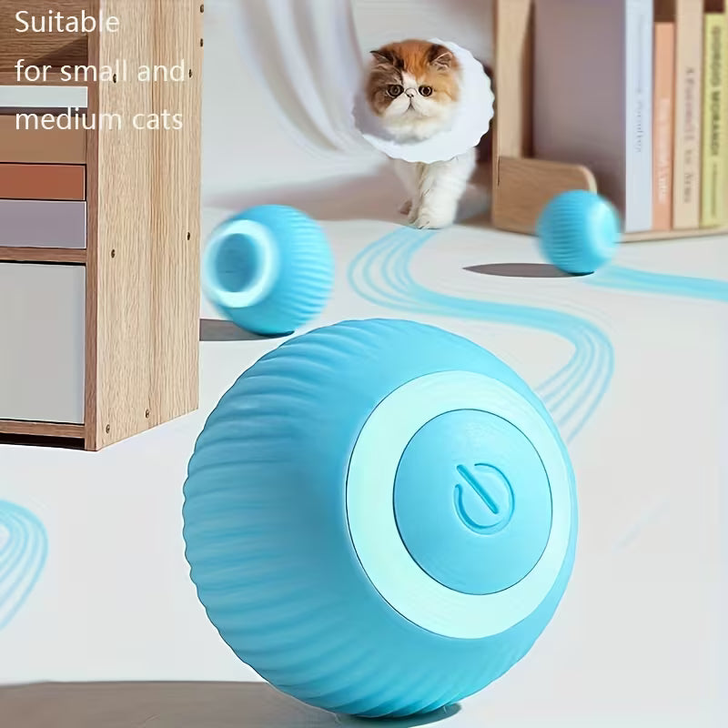 Smart Interactive Cat Ball Toy – Auto Rolling Electric Teaser for Indoor Cats