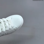 Alexander McQueen Oversized Low-Top Sneakers, White and Black