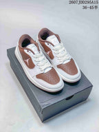 Jordan Air Jordan 1 Low White Brown Sneakers 2607JDD295A15