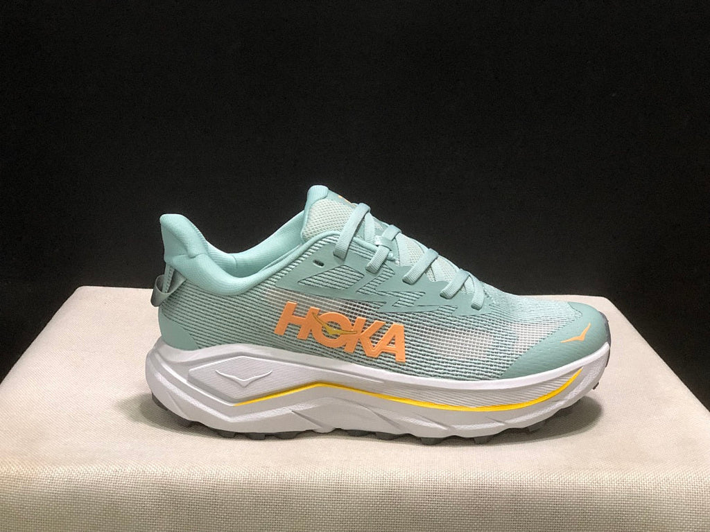 HOKA Challenger 8 Trail Running Shoes, Sage and Coral