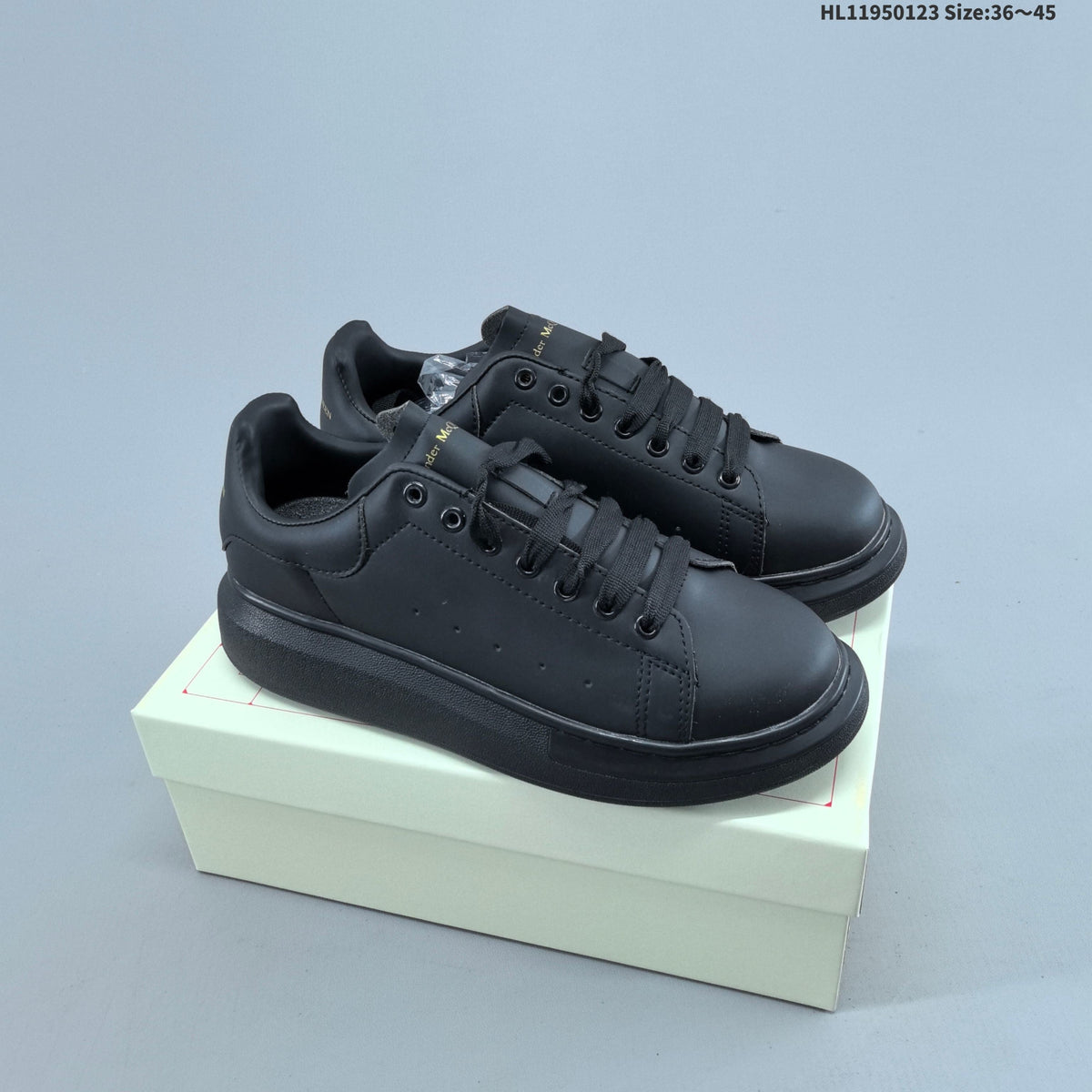 Alexander McQueen Oversized Black Low-Top Sneakers HL11950123