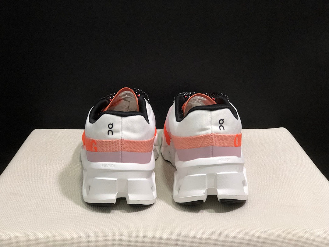 On Cloudmonster 2 Running Shoes in White and Orange