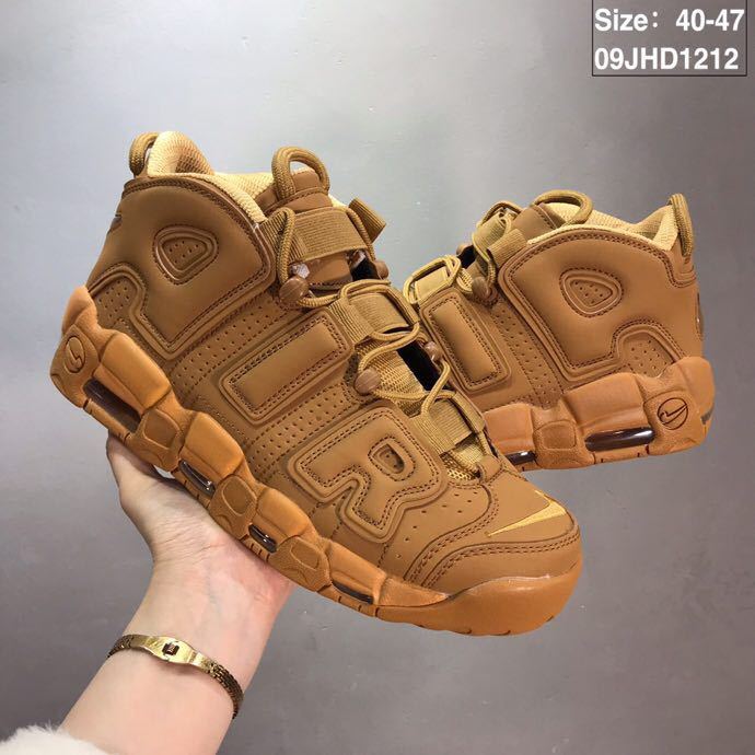Nike Air More Uptempo Sneakers Wheat 09JHD1212