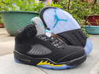 Jordan Air Jordan 5 Black and Yellow High-Top Sneakers