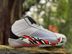 Jordan XXXVIII Basketball Shoes White Black Red