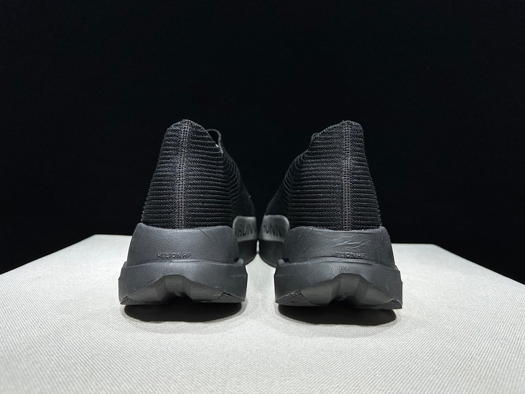 On Cloudboom Strike LS Black Silver Running Shoes