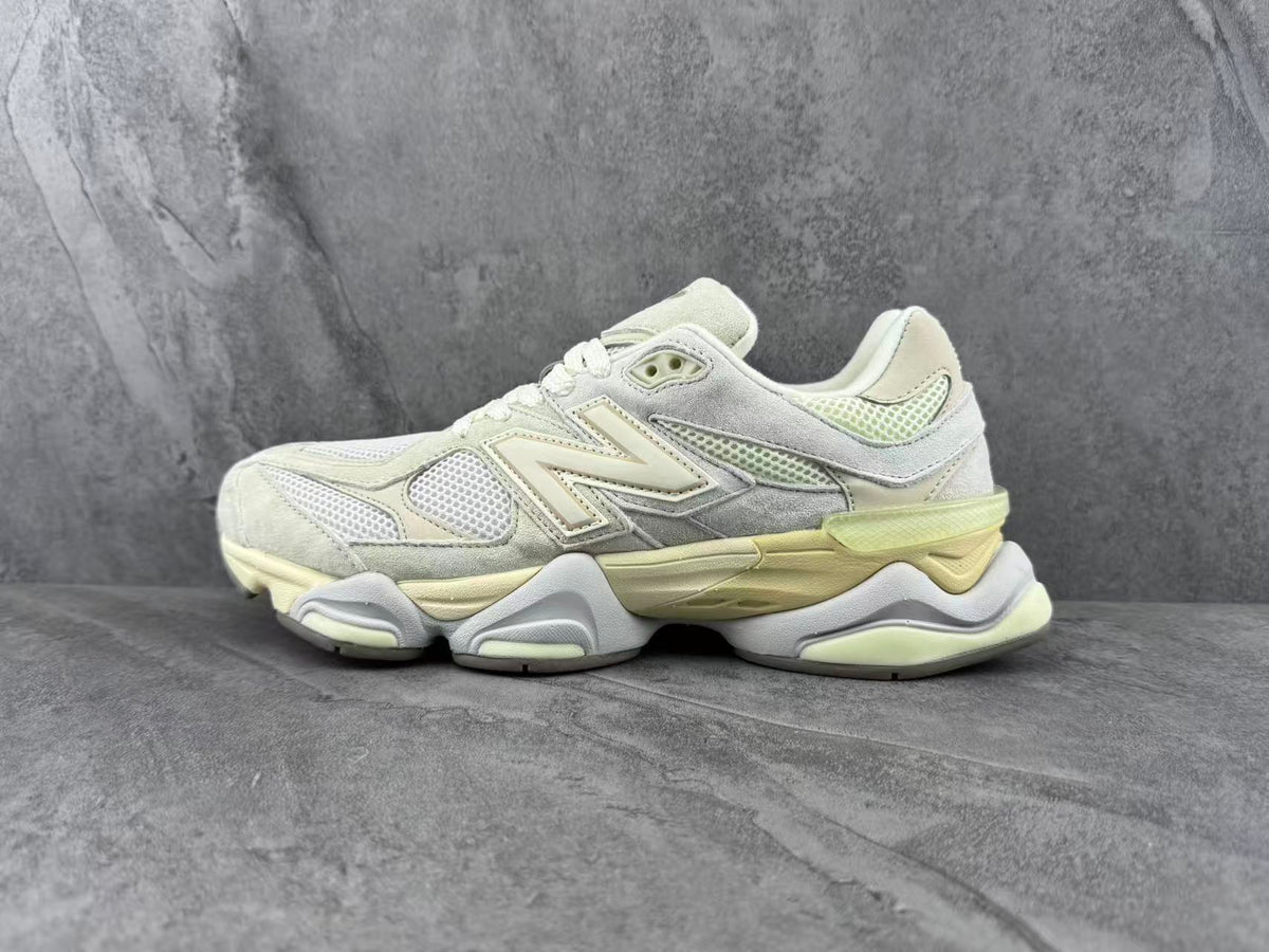 New Balance 9060 Sneakers in Cream and Pale Green