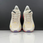HOKA Clifton 9 Running Shoes in Ivory and Pink