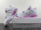 Jordan Air Jordan 4 Retro White and Pink Sneakers CT8527-116