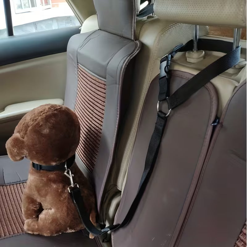 Protect Your Pet on the Road – Dog Car Safety Rope & Loop Seatbelt Restraint