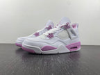 Jordan Air Jordan 4 Retro White and Pink Sneakers CT8527-116