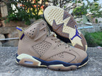Air Jordan 6 High-Top Sneakers in Brown and Purple