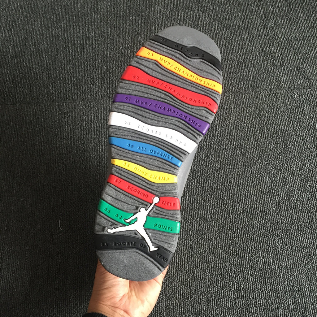 Jordan Air Jordan 10 Retro Gray Multicolor Sneakers