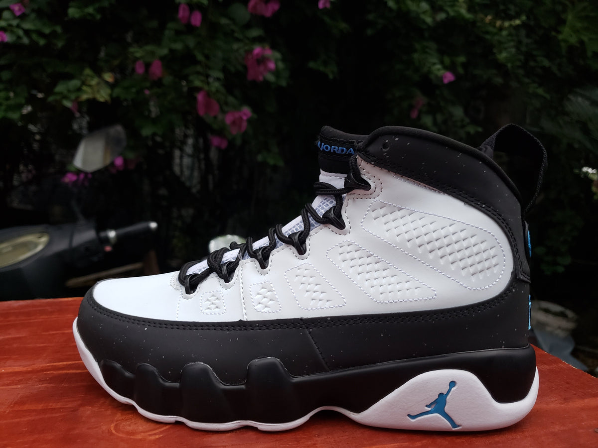 Air Jordan 9 White Black Blue Men's Sneakers