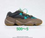 Adidas Yeezy 500 FV2105 Sneakers in Gray and Turquoise