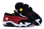 Jordan 14 Low Sneakers in White and Black
