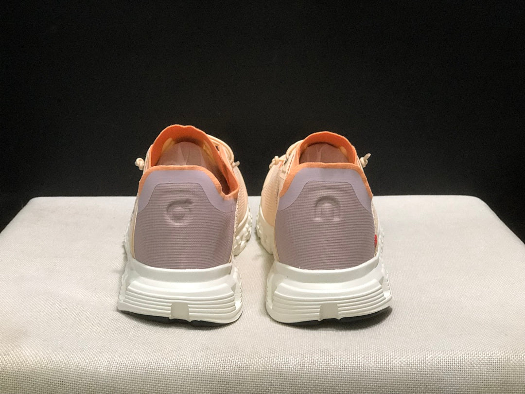 On Cloud 6 Coast Sneakers, Cream and Orange
