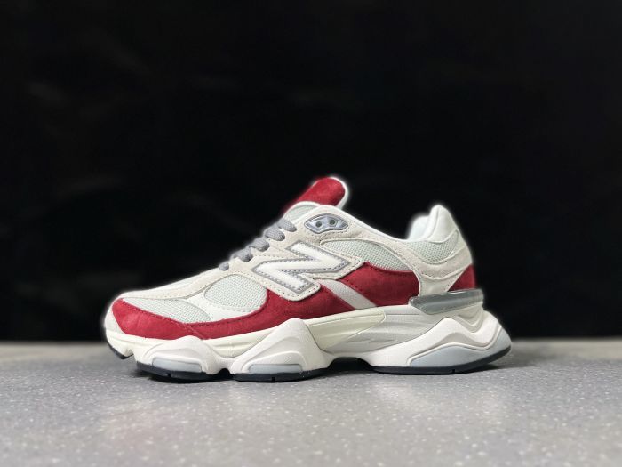 New Balance U9060JBE Sneakers in Cream and Red