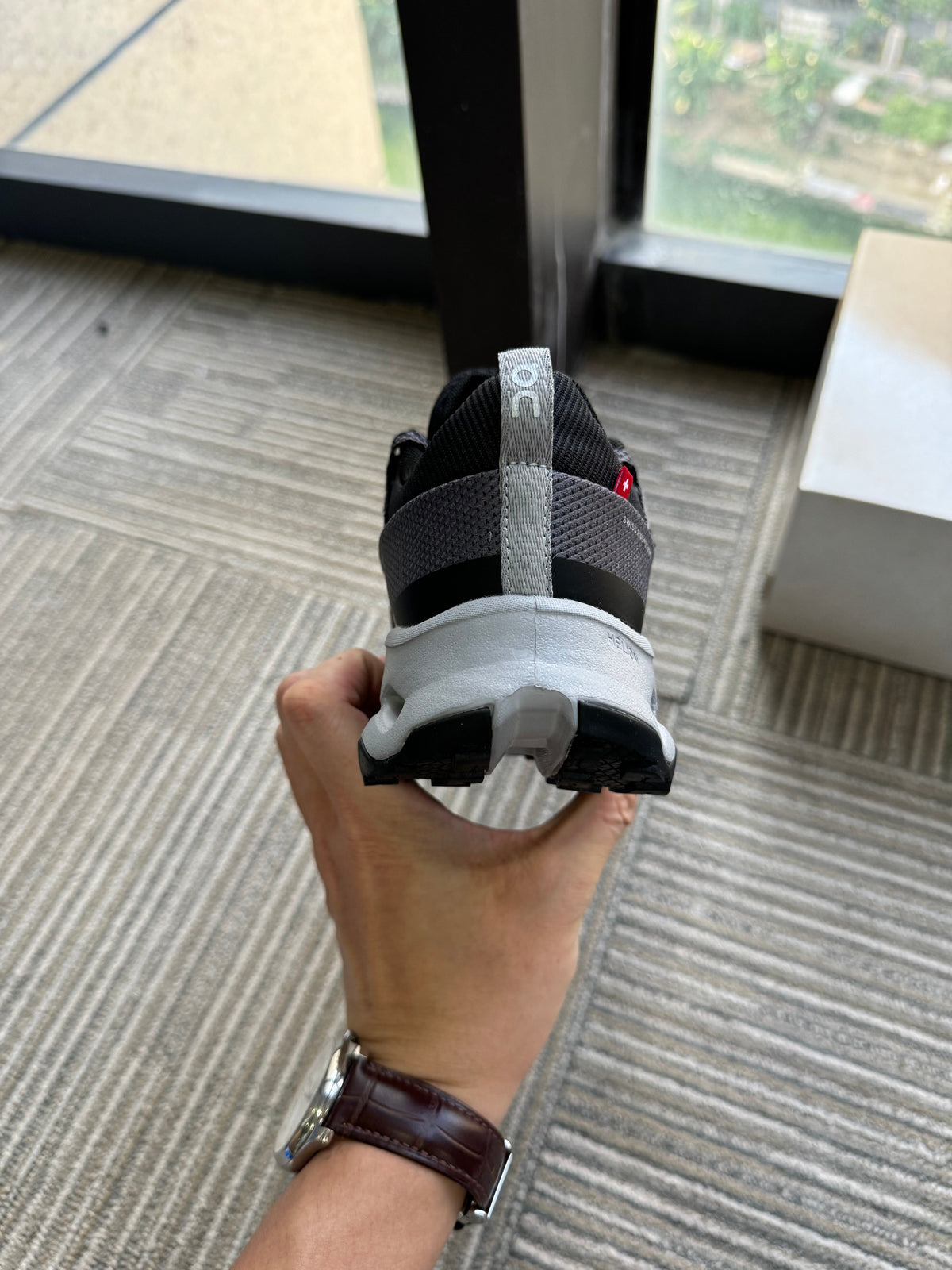 On AP-8 Sneakers in Black, Gray and Purple