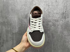 Jordan 1 Low Travis Scott Pink Brown Sneakers