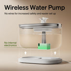 Stainless Steel Wireless Quiet Dual Flow Pet Fountain