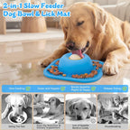 Slow Feeder Dog Bowl and Lick Mat with Ball