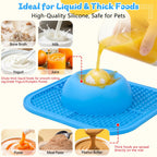 Slow Feeder Dog Bowl and Lick Mat with Ball