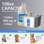 Stainless Steel Automatic Pet Water Fountain with Filters