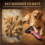 Dematting Comb Undercoat Rake Deshedding Brush for Pets