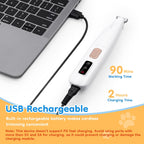 Quiet Rechargeable Pet Hair Trimmer with LED Light