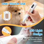 Quiet Rechargeable Pet Hair Trimmer with LED Light