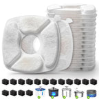 Pet Fountain Replacement Filters and Sponge Pads Set