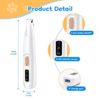 Quiet Rechargeable Pet Hair Trimmer with LED Light