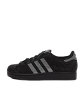 adidas Originals Superstar II sneakers in black and silver dimantes