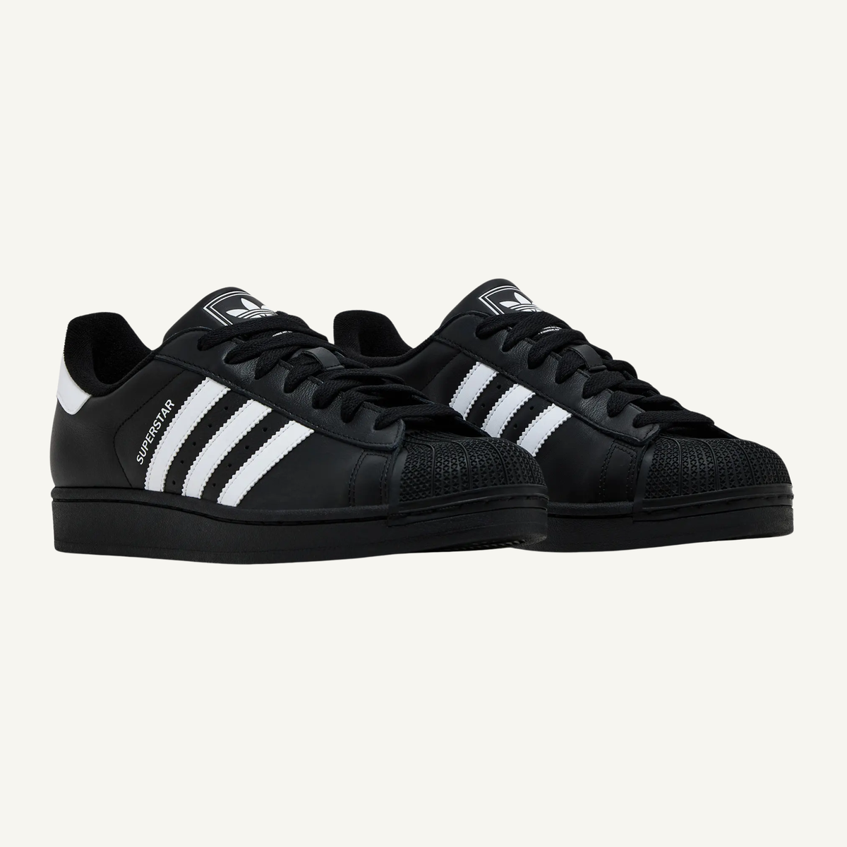 Adidas Originals Men's Black/White Superstar II Sneakers, JI0079