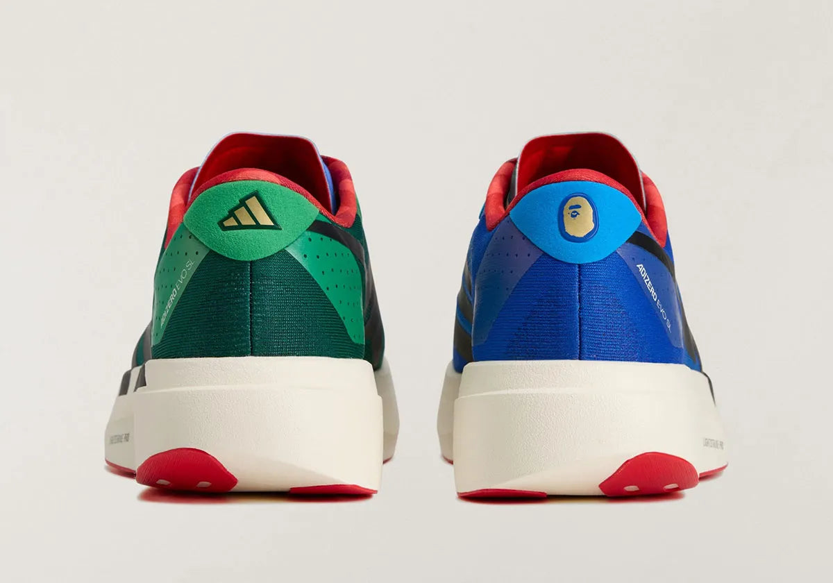 Men's Adidas X Bape Adizero EVO SL - Power Blue / Collegiate Green