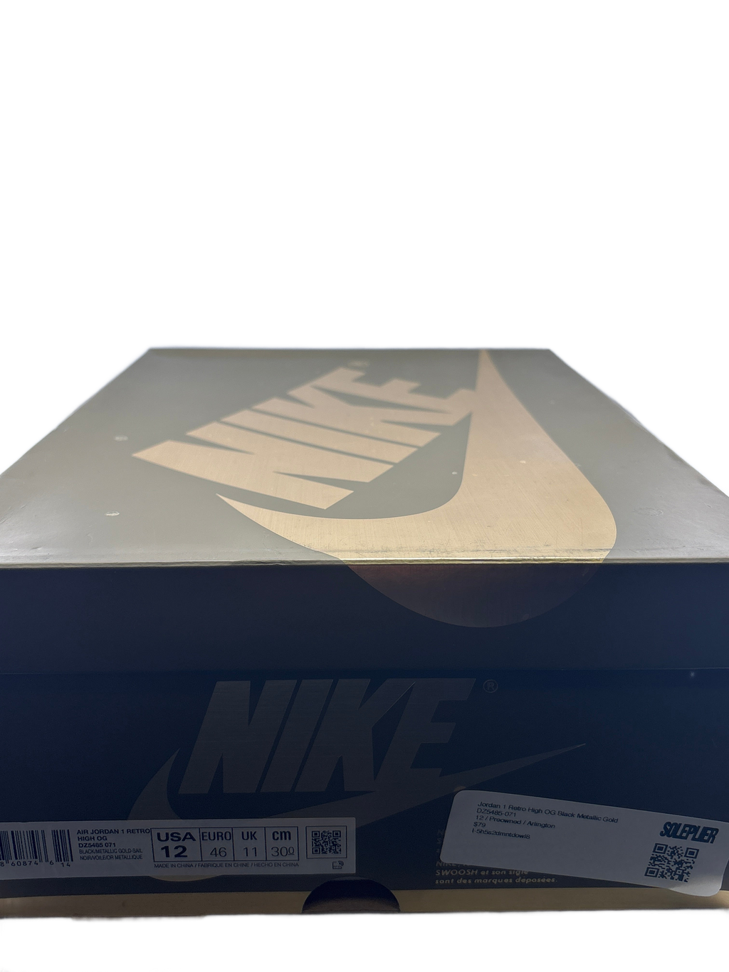 Jordan 1 Retro High OG Black Metallic Gold