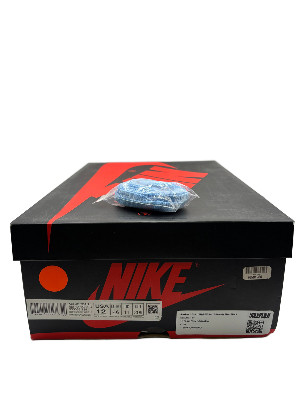 Jordan 1 Retro High White University Blue Black