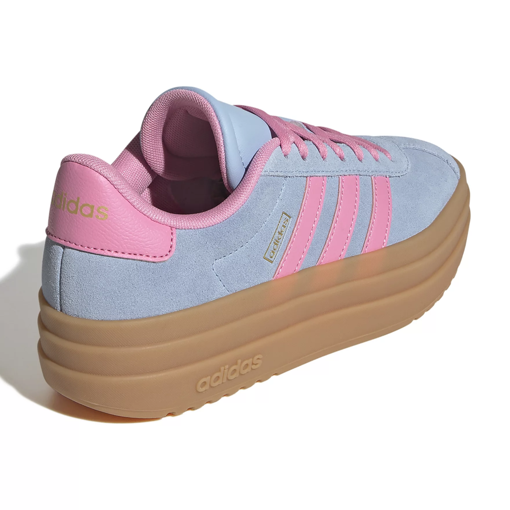 Adidas Originals Kids Blue/Pink VL Court Bold Sneakers, JQ1712