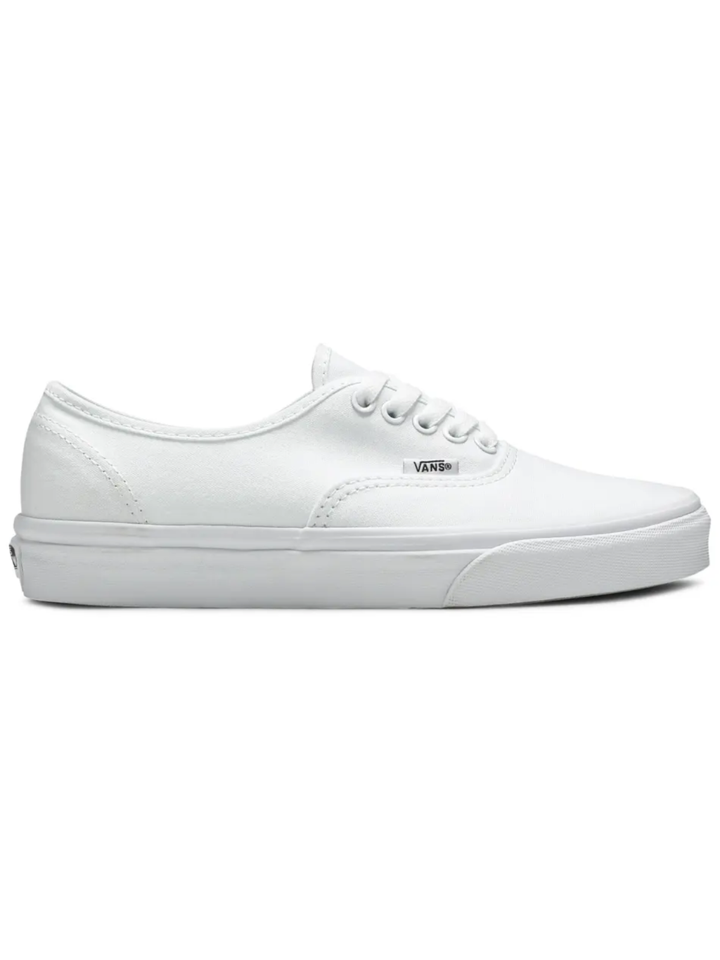Vans Mens White Authentic Canvas Sneakers, VN000EE3W00