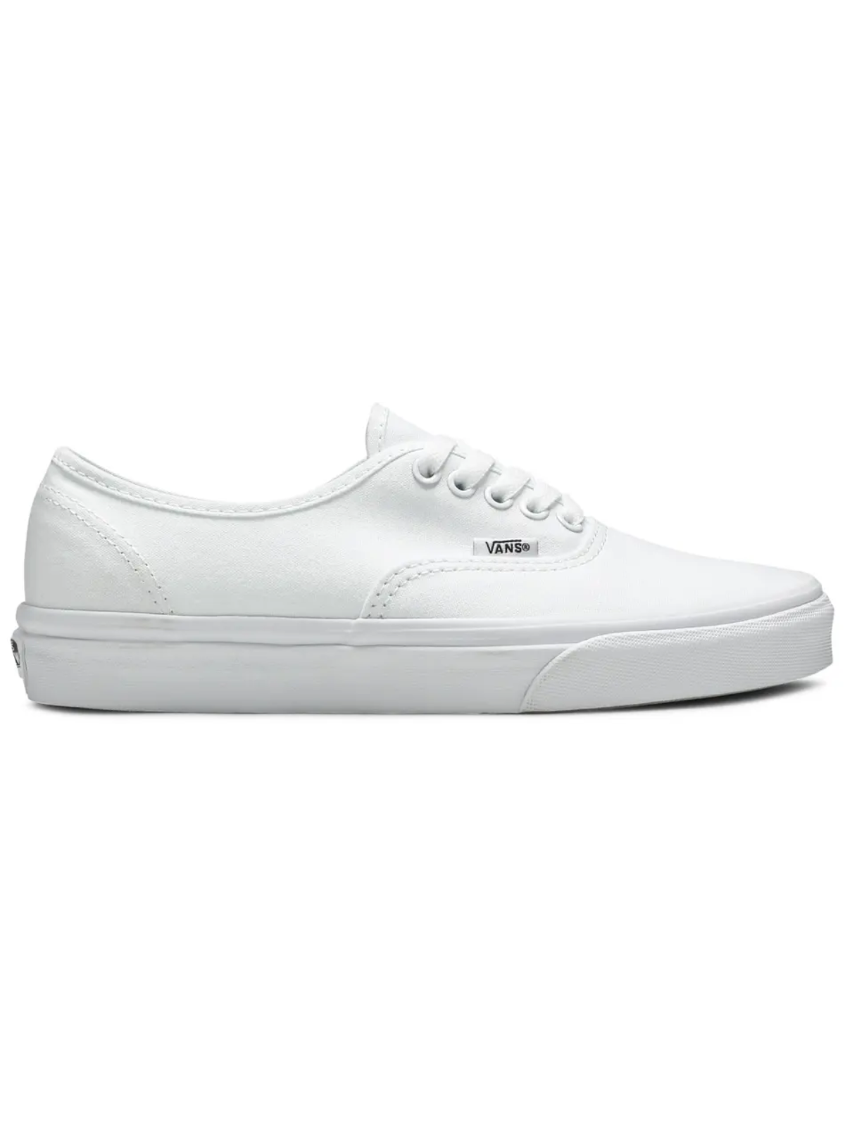 Vans Mens White Authentic Canvas Sneakers, VN000EE3W00